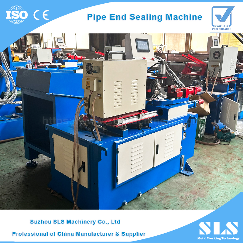 Máy niêm phong ống kim loại CNC - Máy quay ống hình thành máy đóng cửa với hệ thống tải tự động