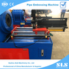TE-76Y Kiểu trang trí đường ống tự động tạo hình tạo thành thiết bị / máy công cụ dập nổi ống tròn SS