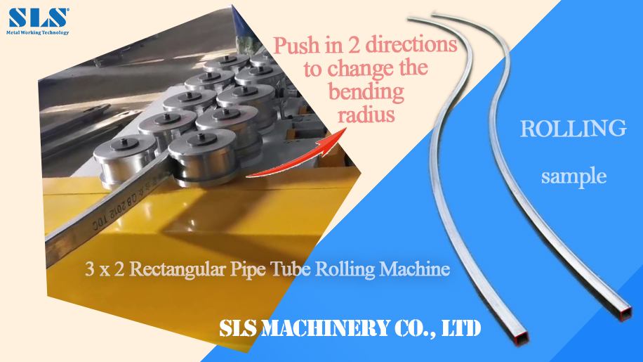 Máy cuộn ống CNC cho ống vuông hình chữ nhật - Con lăn của con lăn đẩy để thay đổi hình dạng uốn cong
