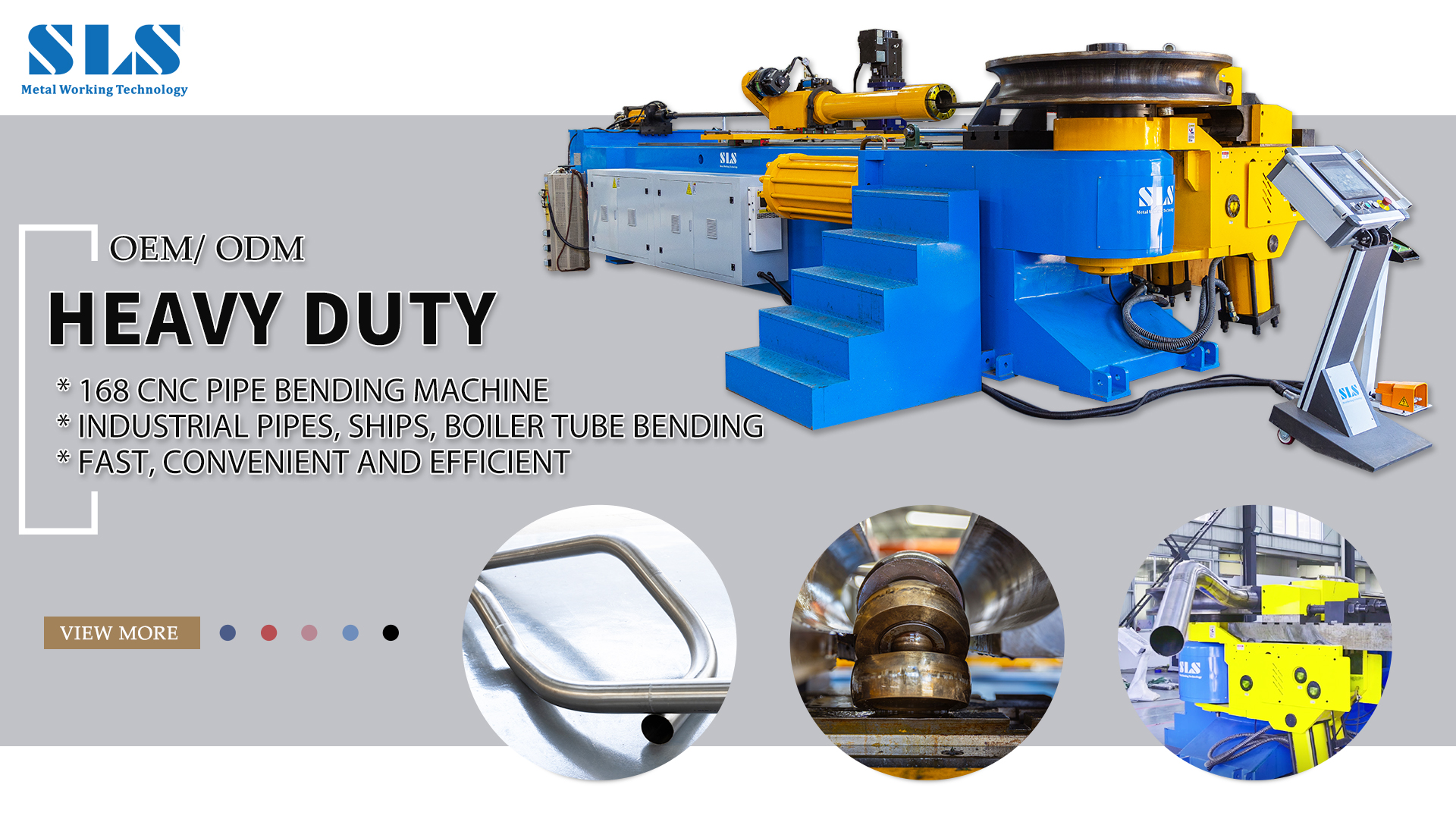 Máy uốn ống CNC nặng | Tàu, nồi hơi, 5 6 inch công nghiệp đường ống lớn tự động