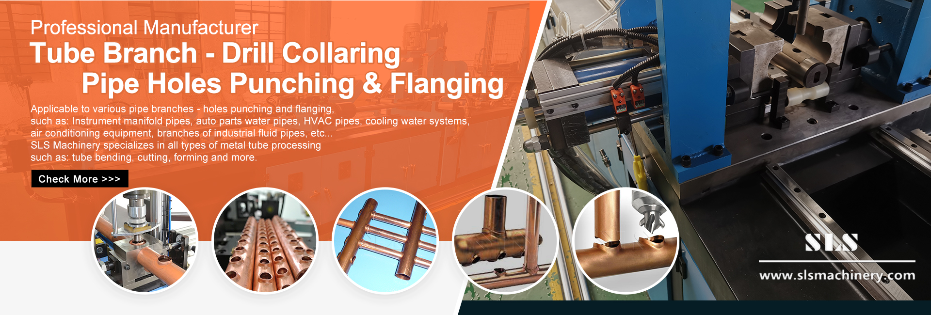 .02.2. Bấm ống hoàn toàn tự động, kéo lỗ, cổ áo và máy cắt phẳng